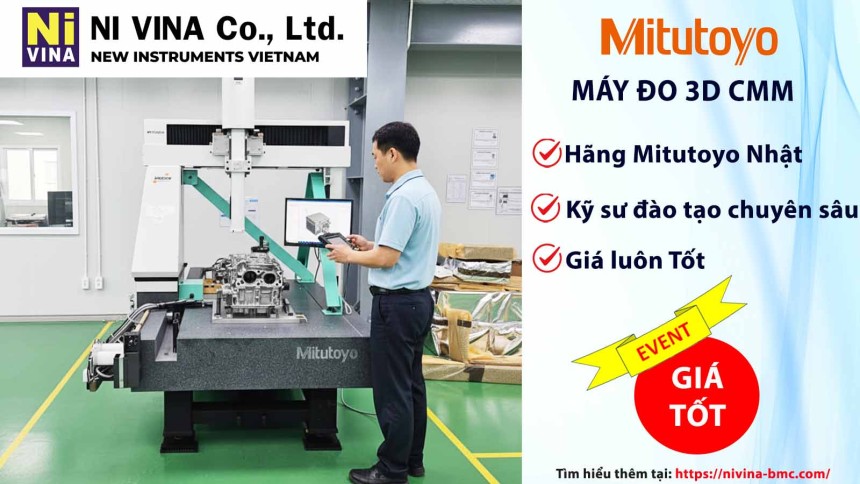 NIVINA là Đại lý chính hãng Máy Đo 3D CMM Mitutoyo