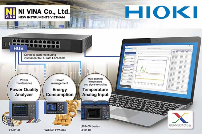 Data Logger Hioki LR8410: Giải Pháp Ghi Dữ Liệu Không Dây Mạnh Mẽ