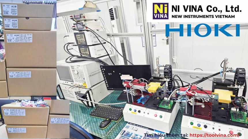 NIVINA Bàn Giao và Hướng Dẫn Sử Dụng Hệ Thống Hioki IM3536 và ST5520 Tại Bắc Giang