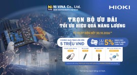 Bùng Nổ Ưu Đãi HIOKI: Mua Thiết Bị Ghi Công Suất 3 Pha, Nhận Quà Khủng Đến 5 Triệu Đồng Tại NIVINA