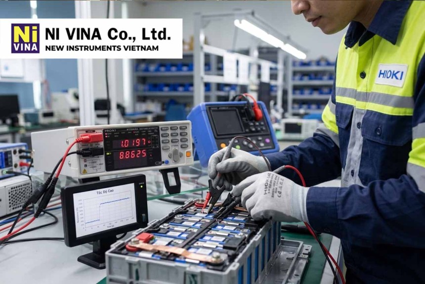 Máy Kiểm Tra Pin Hioki BT3562A: Giải Pháp Đo Trở Kháng Và Điện Áp Tốc Độ Cao Cho Dây Chuyền Sản Xuất