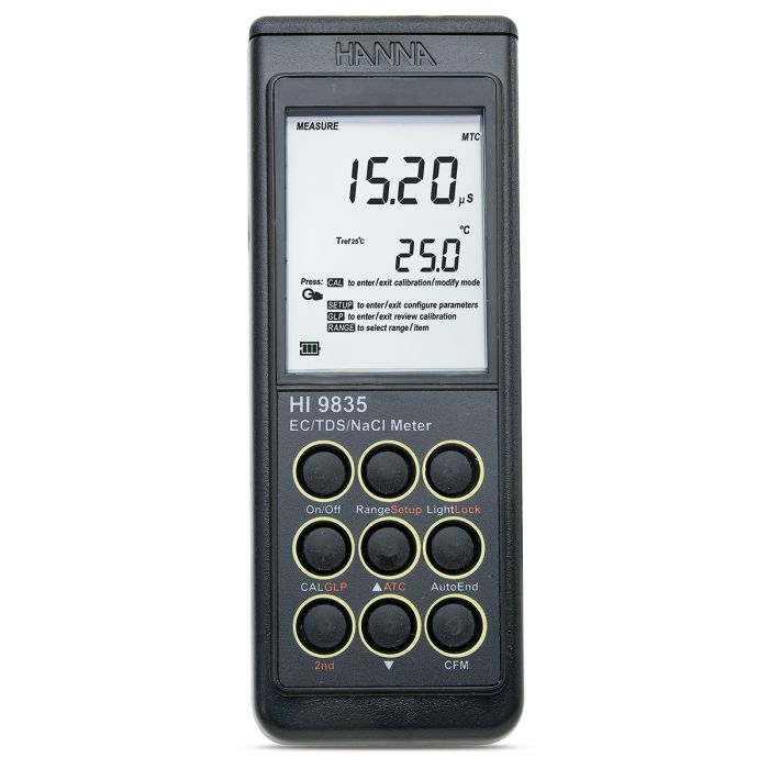 HANNA EC/TDS/NaCl/°C Portable Meter