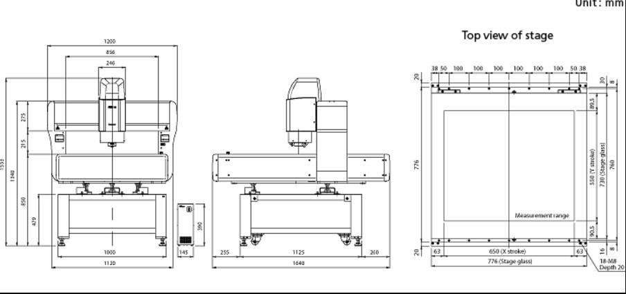 bản vẽ kỹ thuật iNexiv VMA 6555 Nikon