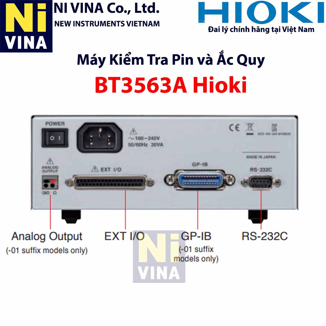 Máy kiểm tra Pin BT3563A Hitester Hioki