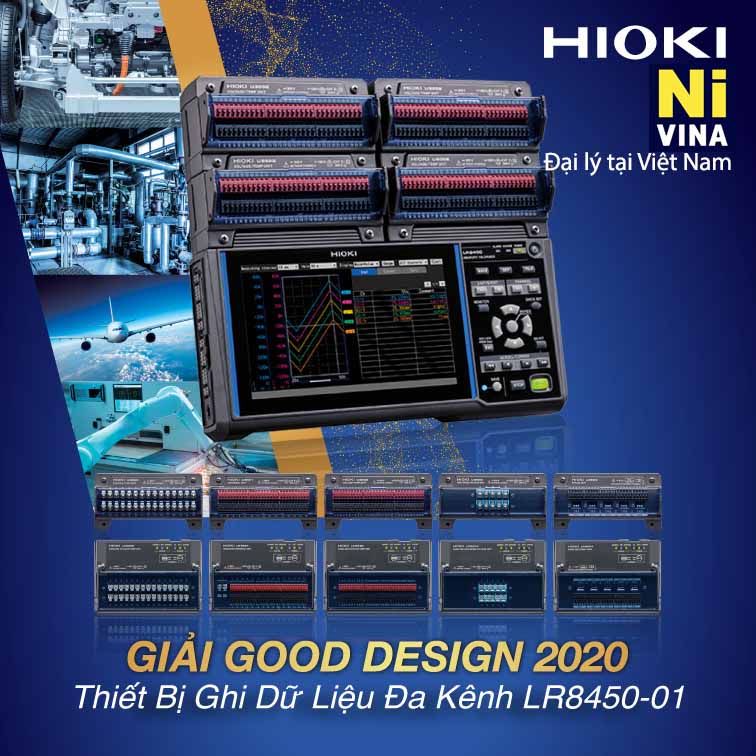 Máy ghi dữ liệu đa kênh LR8450-01 (kết nối Wifi) Hioki